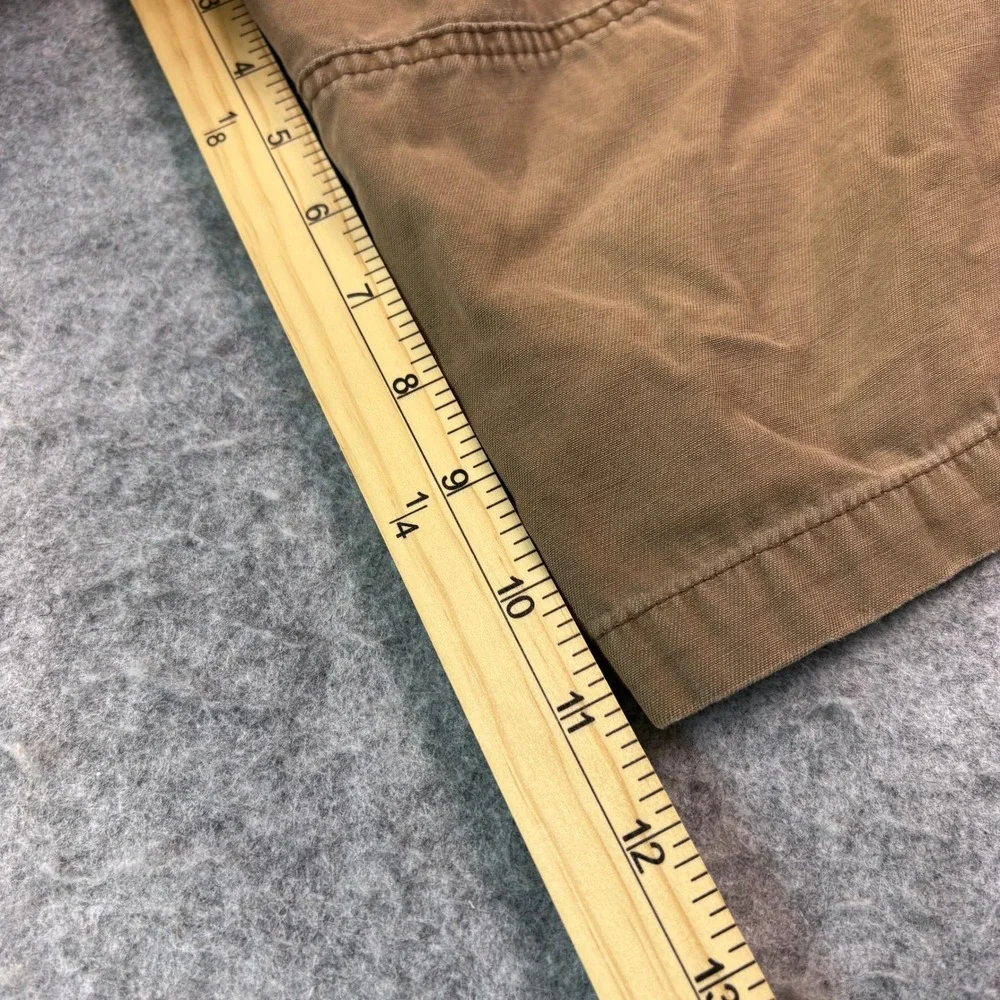 Old Navy Mens Brown Cotton Canvas Cargo Shorts Size 14 Regular Utility Outdoor